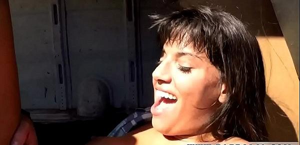  Real public blowjob in car xxx Hot Latina Strip-Searched and Fucked